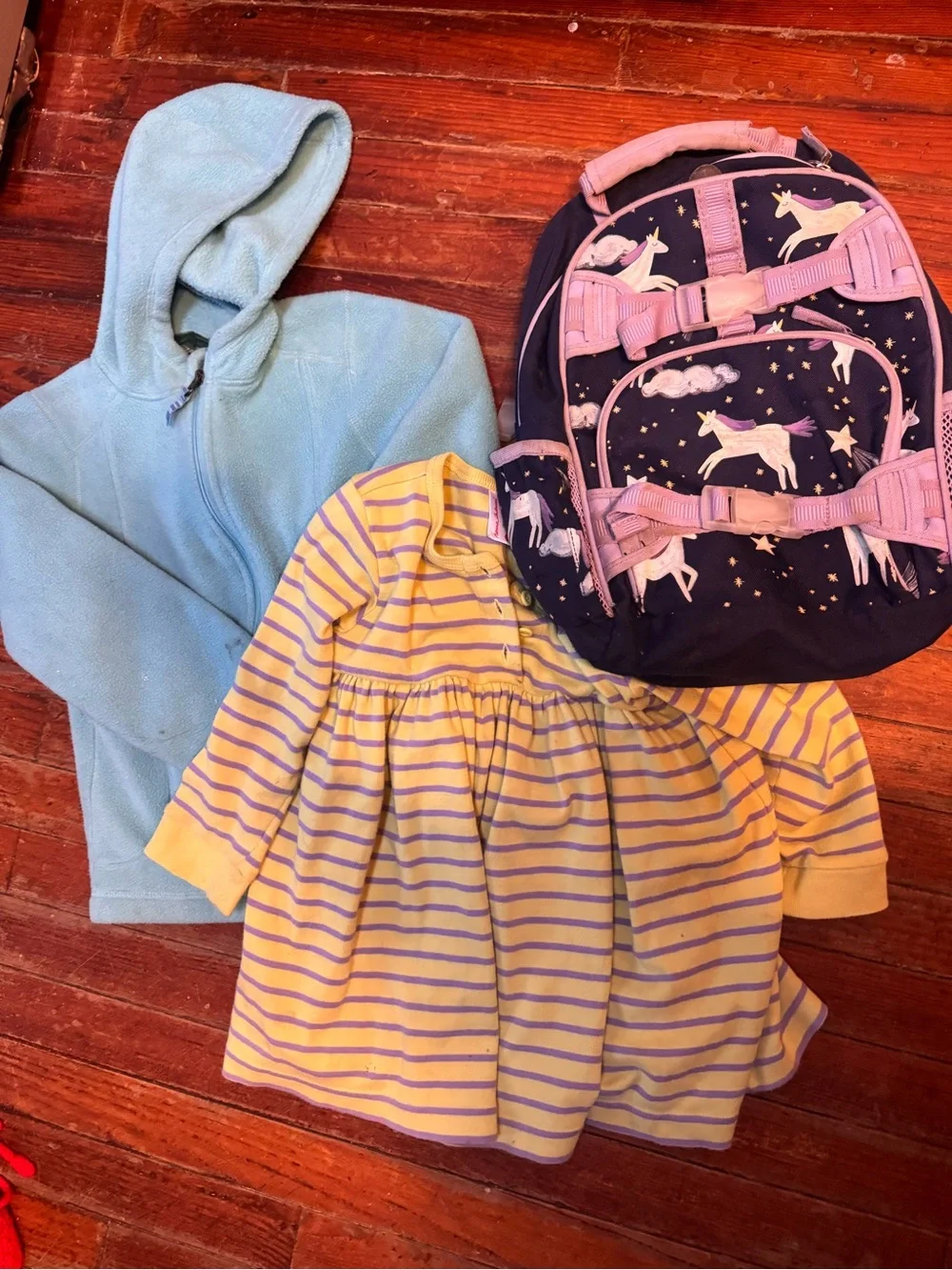 Back to school girls bundle size 5-6 with pottery back backpack